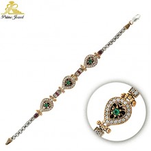 Gümüş Otantik Taşlı Biezik /Bileklik